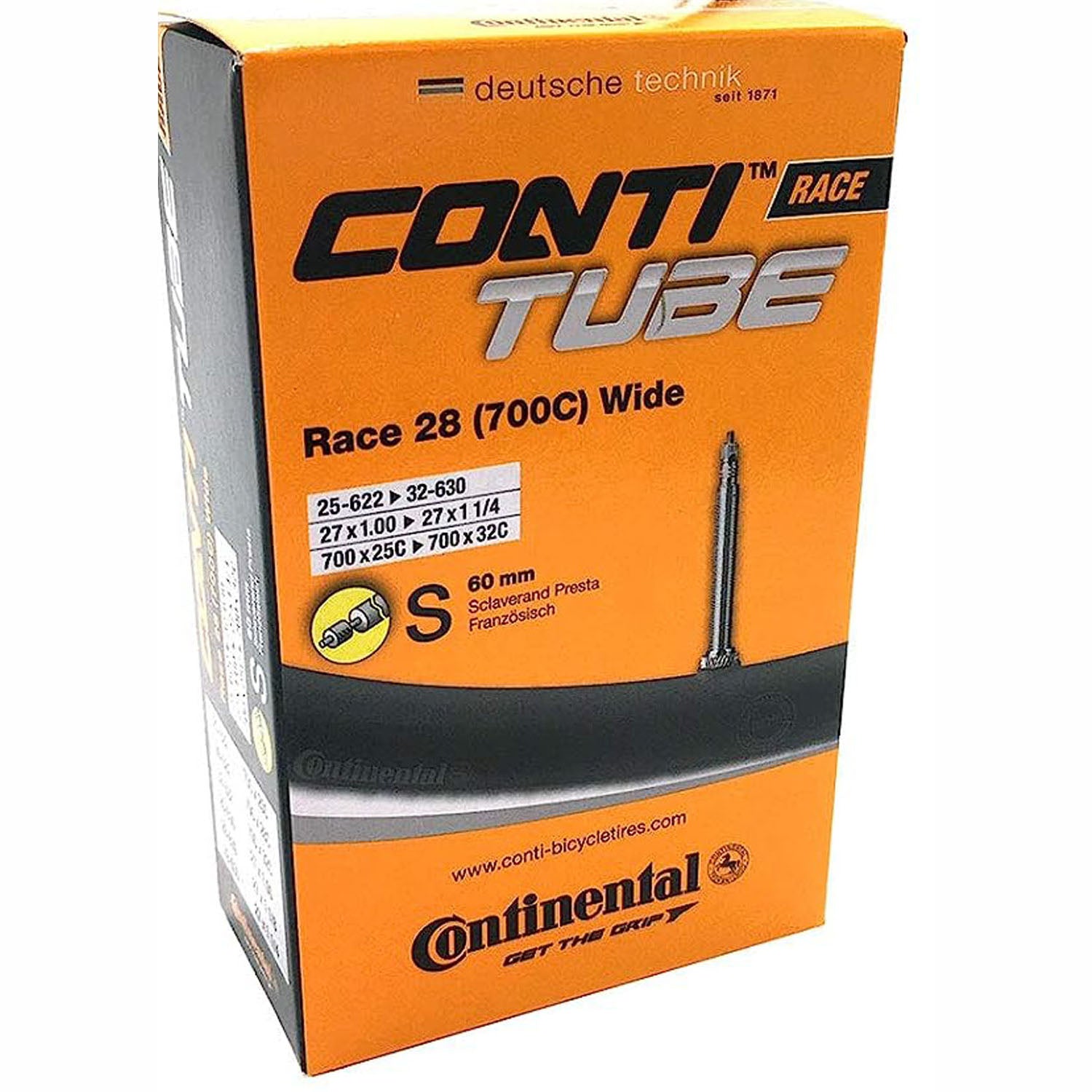 Continental Race 28 700 x 25c Bike Inner Tubes with Presta