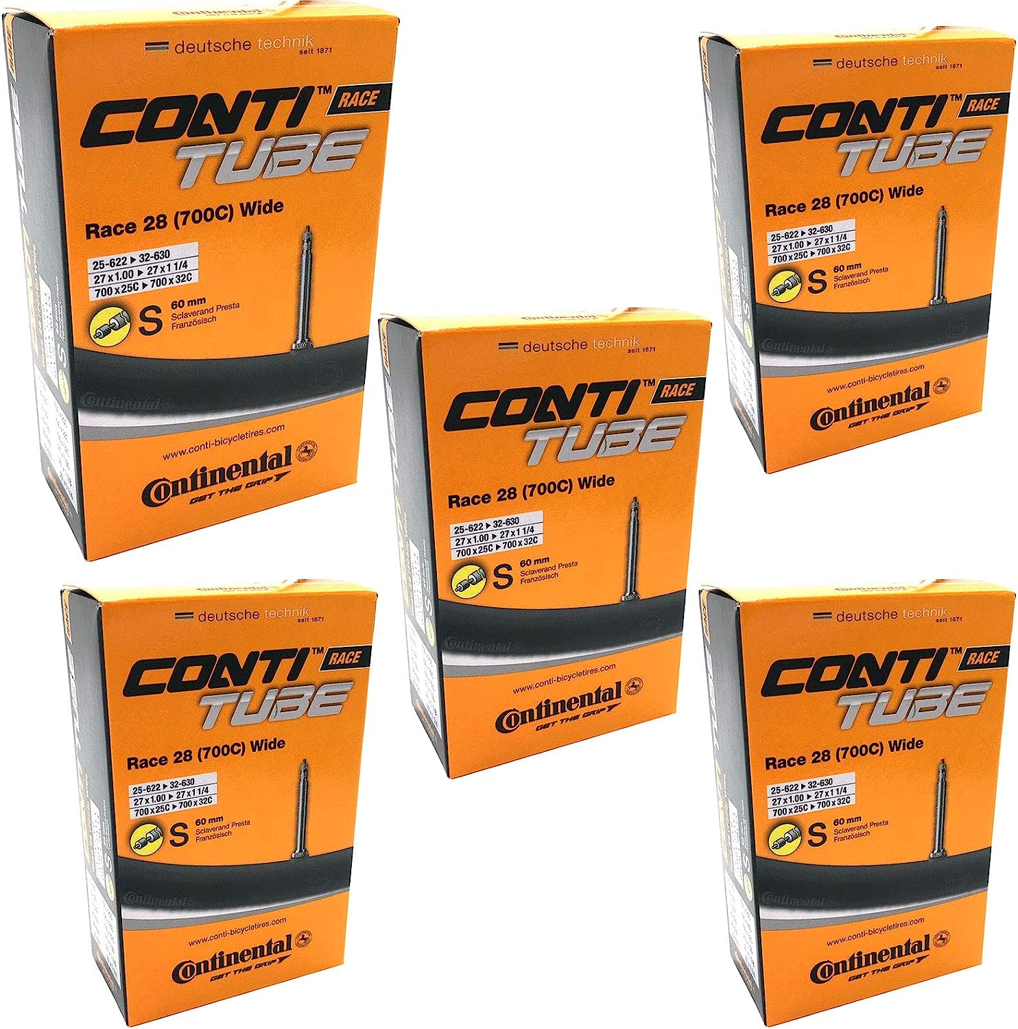 Continental Race 28 700 x 25c Bike Inner Tubes with Presta