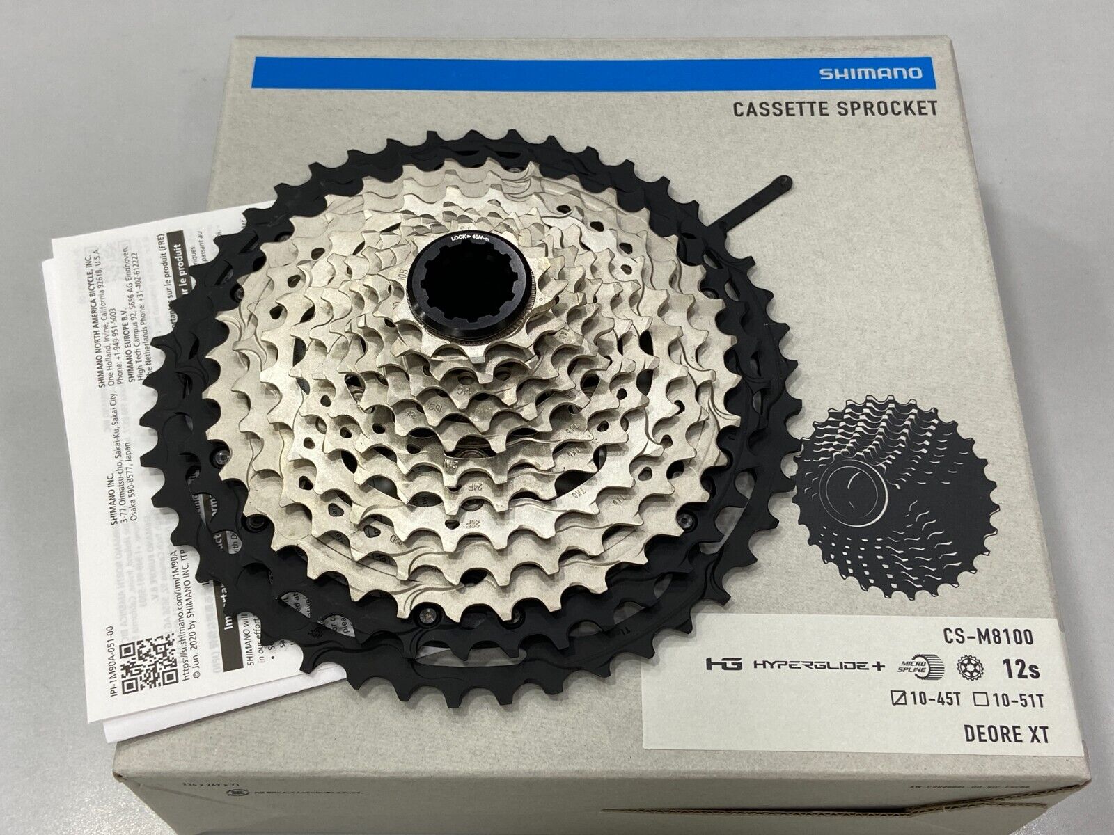 Shimano Cassette 12s XT CS-M8100